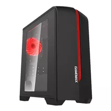 Gabinete Pc Gamer Gamemax H601 Black & Red 1 Fan Altavista