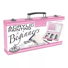 Maleta De Tinta Acrílica Pink Art Royal & Langnickel 24 Uni