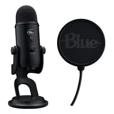 Microfono Blue Yeti Usb Combo De Filtro Pop Software Streami