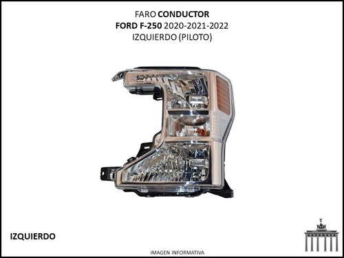 Faro Ford 2020-2022 F-250 Cromo Piloto Ctt Foto 2