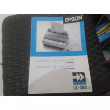 Manual Original Impressora Epson Lx-300 Em Português