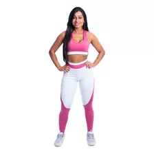 Conjunto Academia Feminino Calça Legging Leg + Top Nadador