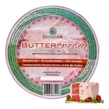 Buttercream Relleno Frutilla Torta Cobertura 360g Reposteria Color Rosa Rosa