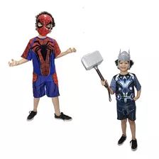 Fantasia Thor Com Martelo E Homem Aranha Guerra Infinita Inf