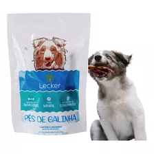 Petisco Para Cães Lecker Pés De Galinha Desidratado Mordedor