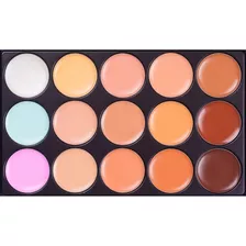 Paleta De 15 Correctores Alta Cobertura Premium Maquillaje Tono 15 Tonos