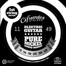 Cuerdas Guitarra Electrica 11-49 Pure Nickel Ac11 Cifuentes