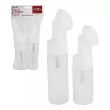 Kit 2 Frasco Plástico Skin Care Espumador 100ml E 150ml