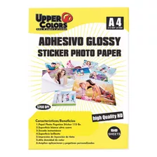 Papel Fotográfico Adhesivo Glossy A4 De 115 Gr. X 5 Resmas