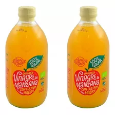 1l Vinagre De Manzana Orgánico (2 Botellas 500ml)