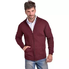 Campera Tejida De Hombre Con Cierre Y Bolsillos Mauro Sergio