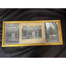 Cuadro Porta Retrato Diploma Marco Dorado 51,5cmx22cm Vidrio