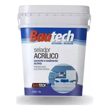 Fundo Selador Acrílico Branco Para Reboco Novo Bautech 18l