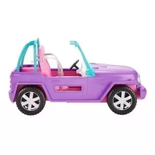 Carro Barbie Convertible Para Muñeca Jeep Playa Mattel Color Violeta