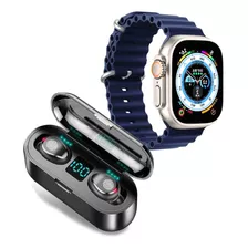 Smart Watch T900 Ultra S + Audífonos F9 Táctil