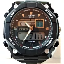 Reloj Deportivo Hombre Gforce Gold Digital Y Análogo