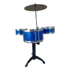 Mini Bateria Musical Infantil 3 Tambores 1 Prato 