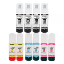 Kit 10 Refil Tinta Para Epson T544 L3110 L3250 L3150