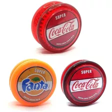 Yoyo Profissional De Rolamento Eixo Fixo Coca Kit Com 3 Ioio