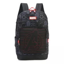 Mochila Escolar Juvenil Marvel - Ms47001ag Cor Preto