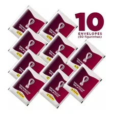 Kit 10 Envelopes Copa Do Mundo Qatar 2022 50 Figurinhas