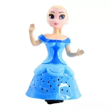 Boneca Princesa Do Gelo Frozen Anna Elsa Luz Som Bate Volta