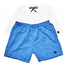 Kit 2 Short Masculino Academia Treino Verão Praia Réveillon