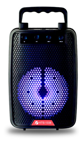 Parlante Portatil Bluetooth Retroiluminado Usb Tarjeta Sd
