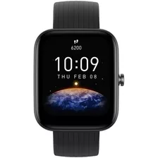 Smartwatch Amazfit Bip 3 Pro 1.69 Caixa De Plástico Preta, Pulseira Black