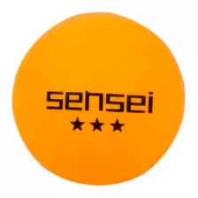 Pelota Ping Pong 6 Unidades Naranjo Sensei