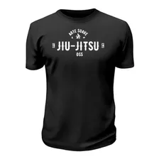Camiseta Jiu Jitsu Oss Preta 100% Algodão Manga Curta