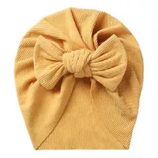 Touca Zoe Turbante Bebê Menina Gorro Inverno Algodão