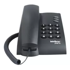 Teléfono Intelbras Com Fio Pleno Fijo - Color Negro