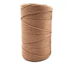 Cordón Macramé Algodón Peinado 3mm Tonos Tierra 380m. 