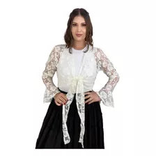 Blusa Cigana De Renda Branco