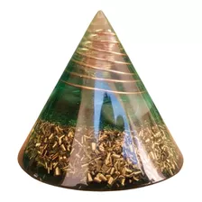 Cone De Orgonite M Quartzo Verde