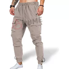 Pantalón Jogger Bolsas Cargo Deportivo Casual Cómodo Hombre