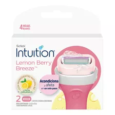 Schick Intuition Con Extracto De Limón, Cartucho De 2 Piezas