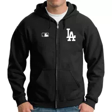 Sudadera Capucha Cierre Dodgers Los Angeles Beisbol Mlb M 01