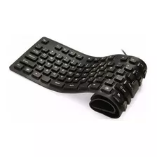 Teclado Flexível De Silicone Usb Dobrável Notebook Pc Tablet