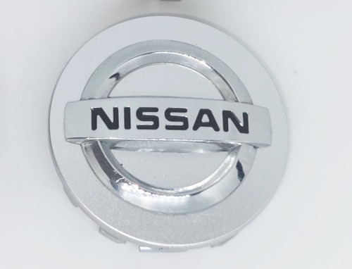 4 Tapas Centro Rin 54mm Nissan Versa, Maxima, Sentra, Silver Foto 3