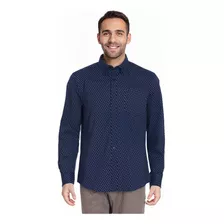 Camisa Hombre Fantasía Azul Marino Fashion's Park