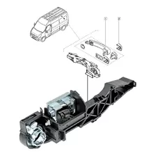 Base Maçaneta Externa Porta Traseira Master 2.3 2013 À 2022