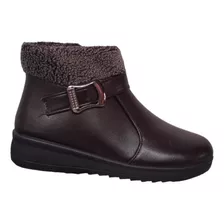 Botin Mujer Con Chiporro Zapatos Señora Otoño Invierno Bota