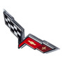 Emblema Chevrolet Corvette Bandera Metalico