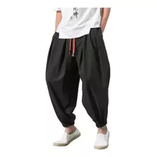 New Pantalones Harem Para Hombre Pantalones Elásticos Hombre