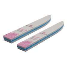 Lima Knife Sponge Buffer 180/220, Lote De 2 Pz, Nail Factory