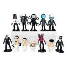 12 Figuras Pvc Skibidi Toilet Coleccion Exclusiva Regalos