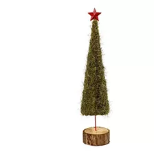 Arbol Navidad Pino Navideño Base De Tronco Grande 50cm Deco