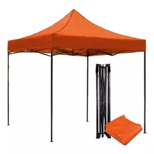 Carpa Toldo 2x2 Plegable Lona Impermeable Jardin Casa 2 X 2 Color Naranja